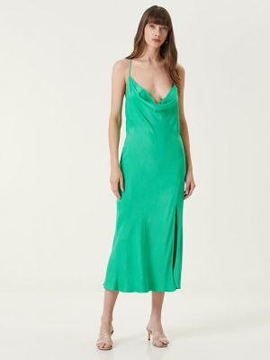 Зеленое мини-платье celine с деталью на спине Sisters