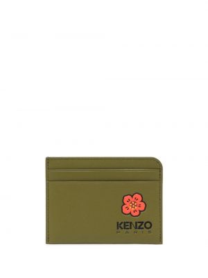 Portofel din piele cu model floral Kenzo