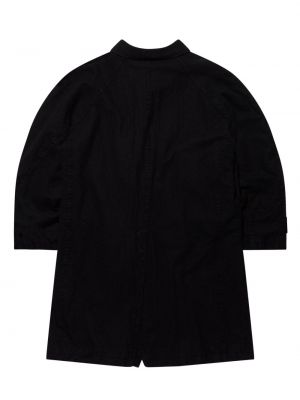 Vlněný kabát s knoflíky Comme Des Garçons Homme černý