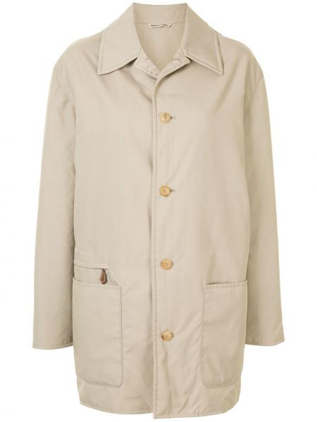 Abrigo con botones Hermès beige