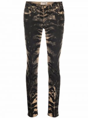 Skinny jeans mit print mit tiger streifen Roberto Cavalli