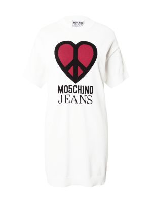 Pletené pletené džínsové šaty Moschino Jeans