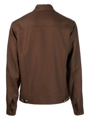 Marškiniai su sagomis Pt Torino ruda