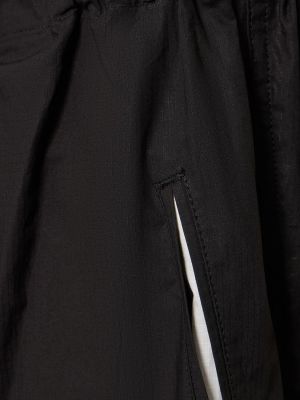 Bavlněné kalhoty relaxed fit Yohji Yamamoto černé