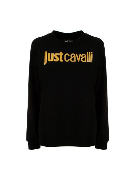Bluza z kapturem Just Cavalli czarna