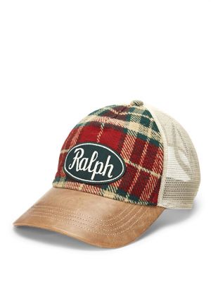 Клетчатая шляпа Polo Ralph Lauren черная