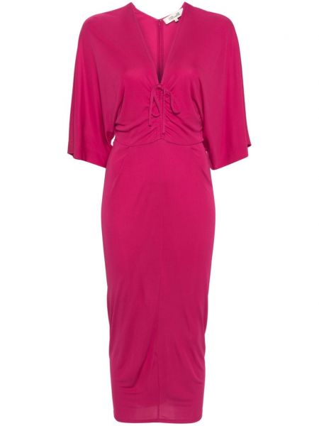 Obleka Dvf Diane Von Furstenberg roza
