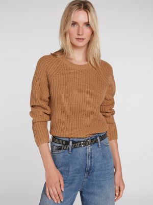 Пуловер Set кафяво