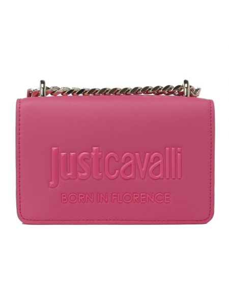Schultertasche mit taschen Just Cavalli pink