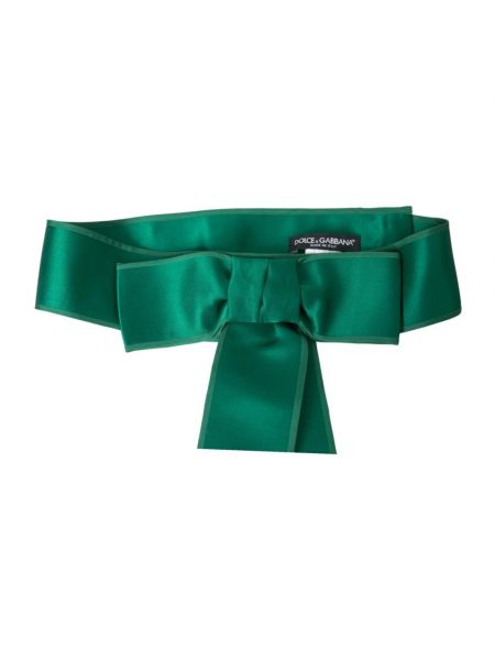 Cinturón de seda Dolce & Gabbana verde
