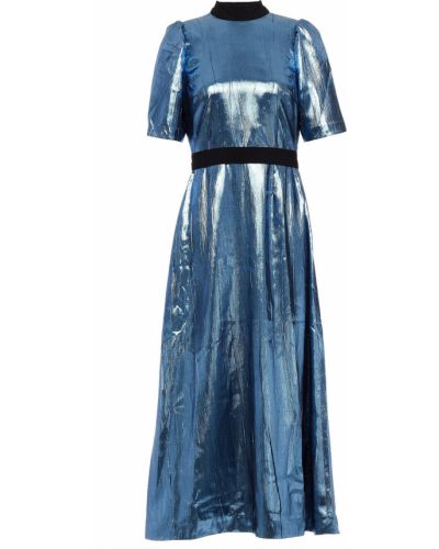 Плаття міді з бантом Markus Lupfer, синє