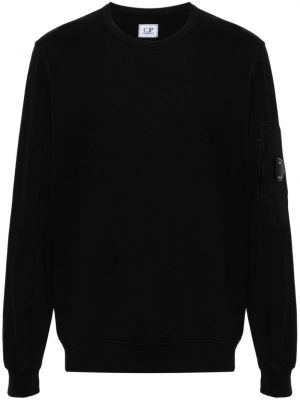 Medvilninis fliso džemperis C.p. Company juoda