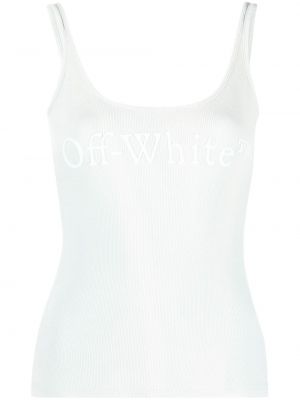 Tank top med print Off-white