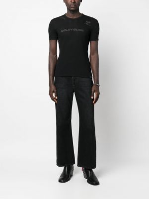 Tīkliņa t-krekls Courreges melns