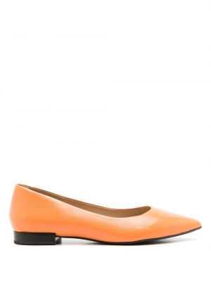 Usnjene nizki čevlji Sarah Chofakian oranžna