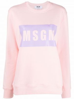 Trykt genser Msgm rosa