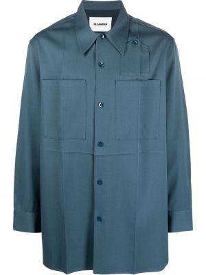 Camicia oversize Jil Sander blu