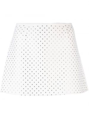P.A.R.O.S.H. stud embellished mini skirt - Bianco P.a.r.o.s.h.