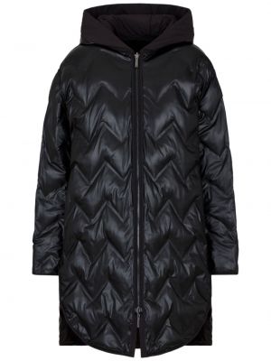 Prešívaný kabát na zips Emporio Armani čierna