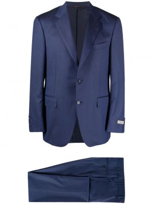Vlnený oblek Canali modrá