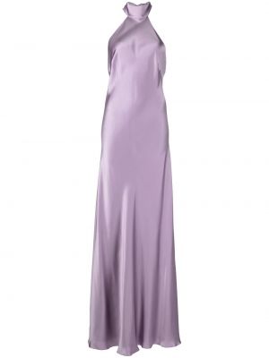 Večerní šaty s otevřenými zády Michelle Mason fialové