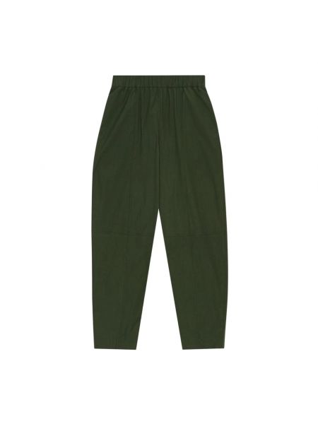 Spodnie Ganni zielone