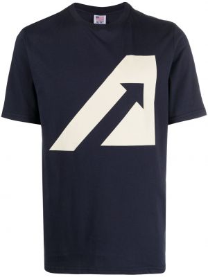 T-shirt con stampa Autry blu