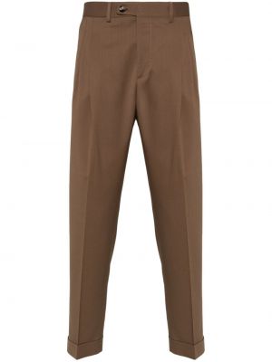 Pantalon droit Dell'oglio marron