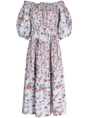 Midi haljina s cvjetnim printom s printom Marchesa Rosa