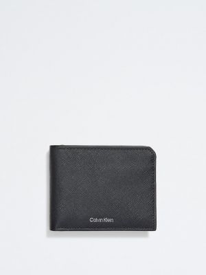 Кожаный кошелек Calvin Klein черный