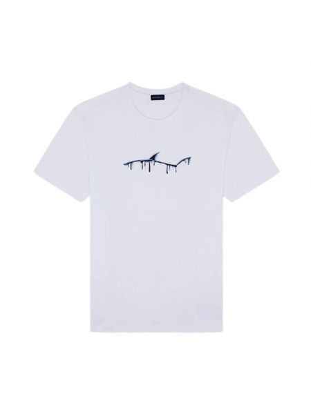 Koszulka bawełniana Paul & Shark biała