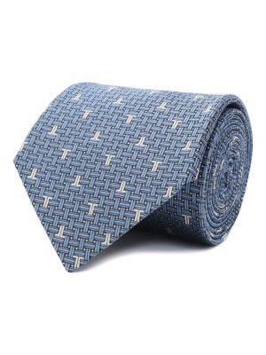 Шелковый галстук Lanvin голубой