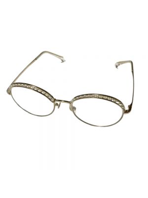 Okulary przeciwsłoneczne Chanel Vintage srebrne