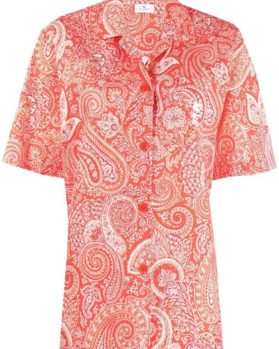 Paisley skjorte Etro oransje