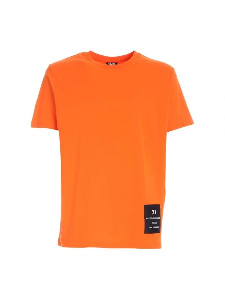 T-shirt mit rundem ausschnitt Karl Lagerfeld orange