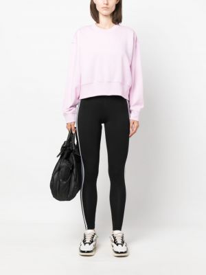 Sweatshirt mit stickerei aus baumwoll Adidas pink