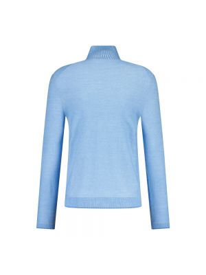 Jersey cuello alto de lana Bogner azul