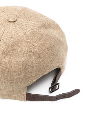 Lniana czapka z daszkiem Brunello Cucinelli