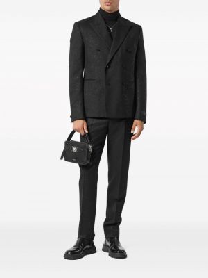 Jacquard blazer Versace schwarz
