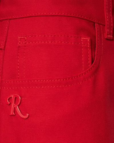 Bavlnené džínsy s rovným strihom Raf Simons červená