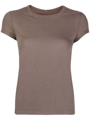 Rund hals t-skjorte Rick Owens brun