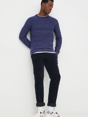 Pamučni pulover Gap plava