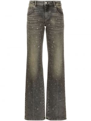 Straight jeans mit spikes Blumarine grau