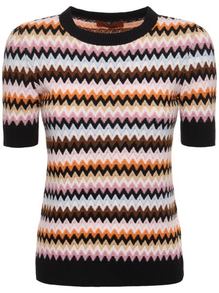 Kort ermet ull topp Missoni