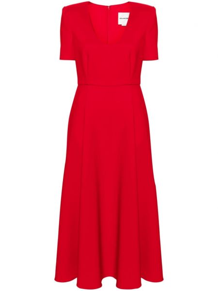 Midi haljina od krep Roland Mouret crvena
