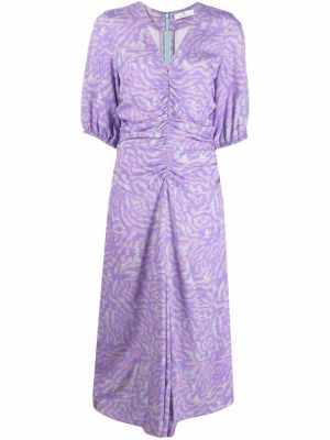 Платье миди с принтом Ps Paul Smith, фиолетовое