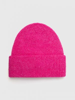 Вовняна шапка Samsoe Samsoe рожева