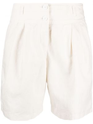 Pantaloncini plissettati Aspesi bianco