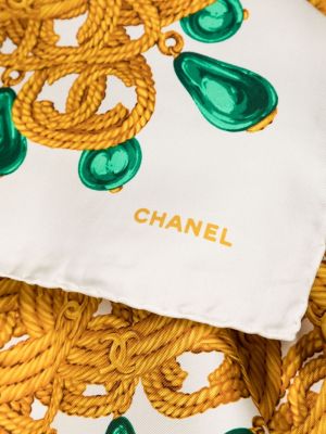 Raštuotas šilkinis šalikas Chanel Pre-owned