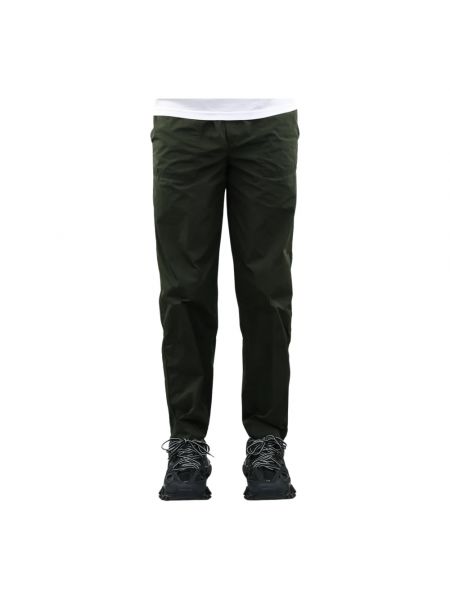 Spodnie slim fit Moncler zielone